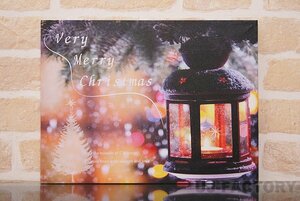 【即納！】★LED・ライトアップキャンバス (44-012)★キャンドルが灯るLEDキャンバス/クリスマスにお勧め♪