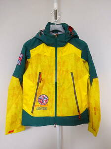 未使用品 MILLET GORE-TEX マウンテンジャケット 黄色 緑 レディース S ミレー ゴアテックス