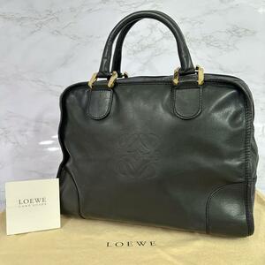 ロエベ LOEWE ハンドバッグ アナグラム アマソナ ブラック レザー 3-21485