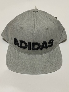 adidas アディダス SNAPBACK スナップバック 吸湿速乾 Cap キャップ 帽子 ライトグレー 展示未使用品