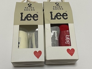 LEE リー 靴下 レディースサイズ 23-25㎝ 2足組 × 2 展示未使用品　