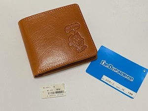 I'M DORAEMON ドラえもん 2つ折り財布 イエロー カラー（ほぼブラウン色となります。） 展示未使用品