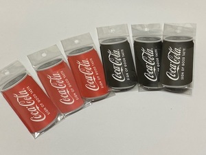 Coca-Cola コカ・コーラ ダイカット 付箋 赤・黒 各3点 計6点 展示未使用品