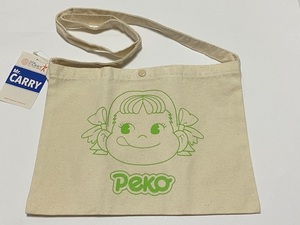 Peko ペコちゃん コットン ショルダーバッグ 展示未使用品