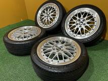 No.392　BBS　LM066　メッシュホイール　2ピース　17インチ　17×7J　5穴　PCD100　215/45R17　4本セット　160サイズ×4_画像2