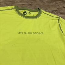 ★マムート MAMMUT サミット ロングスリーブ 長袖 インナー アウトドアウェア グリーン系 長袖Tシャツ XLサイズ_画像2