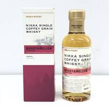 未開栓 NIKKA SINGLE COFFEY GRAIN WHISKY WOODY&MELLOW ウッディ&メロウ 180ml 55%_画像1