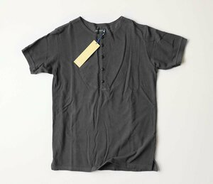 【未使用】GERUGA ゲルガ ◆製品染め ヘンリーネック ポロ 鹿の子 サイズ2 FADE-BLACK GR-C-22 Tシャツ カットソー 半袖◆No85/FR17