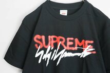 極美品 ★ Supreme × Yohji Yamamoto ◆ Logo Tee 半袖 Tシャツ 黒 Sサイズ *半タグ付き ヨウジヤマモト シュプリーム ◆K2A_画像1