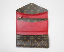 LOUIS VUITTON ◆ モノグラム 長財布 ポルトフォイユ ジョゼフィーヌ ルージュ 三つ折り コインケース付 ルイヴィトン ◆ZJ_画像3