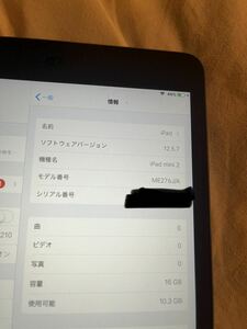 iPad mini 2 Wifiモデル スペースグレイ 16GB A1489 ME276J/A Apple