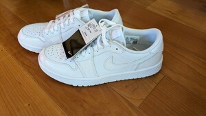 新品 25.5cm NIKE AIR JORDAN 1 LOW GOLF エアジョーダン1 ロー ゴルフ ホワイト クロコダイル ゴルフシューズ DD9315-110