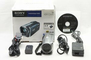 【適格請求書発行】良品 SONY ソニー HDR-CX170 デジタルビデオカメラ シルバー 元箱付【アルプスカメラ】231203ai