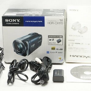 【適格請求書発行】良品 SONY ソニー HDR-CX170 デジタルビデオカメラ シルバー 元箱付【アルプスカメラ】231203aiの画像7