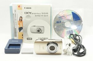 【適格請求書発行】良品 Canon キヤノン IXY DIGITAL 510 IS コンパクトデジタルカメラ ゴールド 元箱付【アルプスカメラ】231204y