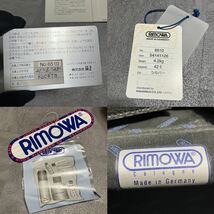 美品 『廃盤 』RIMOWAリモワ 950.51.　TOPAS/トパーズ 縦型2輪パイロット トロリー ラージ 42L 青ロゴ 初期型 ギャランティ付属_画像8