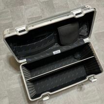 美品 『廃盤 』RIMOWAリモワ 950.51.　TOPAS/トパーズ 縦型2輪パイロット トロリー ラージ 42L 青ロゴ 初期型 ギャランティ付属_画像7