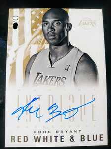 12-13 Panini Intrigue Red&White Platinum Kobe Bryant Auto/10