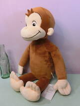 おさるのジョージ キュリアスジョージ 特大48cm USJぬいぐるみ人形◆Curious George ひとまねこざる ユーエスジェイ猿 ビンテージ 等身大?_画像3