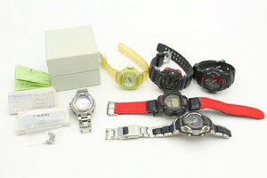 【行董】AF000BOG28◆CASIO カシオ 6点まとめ G-SHOCK Baby-G G-100/G-9000/MTG-500/DW-8800/MSG-501/BG-11 腕時計 ※ゆうパック※