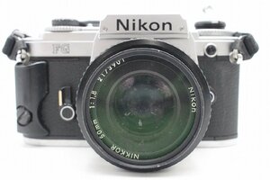 【行董】AZ147BOT76 NIKON ニコン FG ブラック NIKKOR 50mm 1:1.8 一眼レフフィルムカメラ ※ゆうパ※