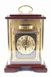 【行董】AA945BOM66 SEIKO セイコー 置時計 QY903B 高さ33cm 大名時計 ベル アンティーク調 ビンテージ