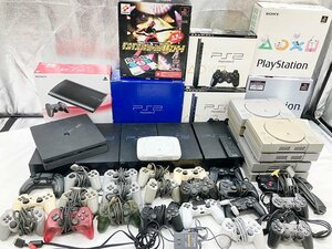 【ト萬】RD000RND23 SONY プレステ大量まとめ PS3 PS2 PS ONE 薄型 箱有 リモコン 付属品等 レトロゲーム