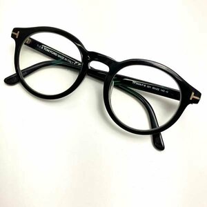 t)トムフォード TOMFORD 黒縁メガネ 眼鏡 度入り TF5529-F-B サイズ50□22 145 ブランド品 MADE IN ITALY 中古※度入り 箱/専用ケース/他有