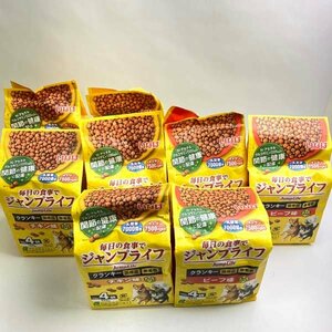 e133)いなば ジャンプライフ クランキー ビーフ味×3点/チキン味×5点 560g(140g×4袋) 合計8点セット 犬用 ドッグフード ※アウトレット品