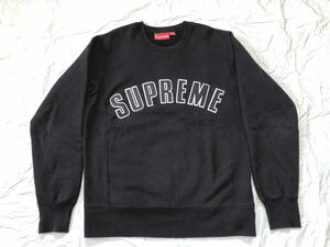 Supreme 15AW Arc Logo Crewneck Black Size S