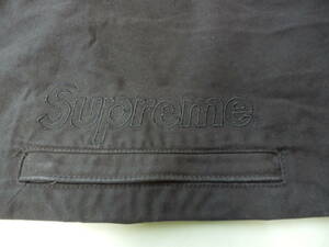 フルタグ・ジッパー袋付き 新品 SUPREME シュプリーム ロゴ 刺繍 Cotton Cinch Pant シンチパンツ Black size:M 2022AW 正規品 未着用