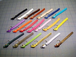 鹿革トラウトガム　10本セット　管理釣場　２０色 　＃１０ エリア　トラウト