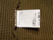 Nigel Cabourn ナイジェル・ケーボン TURTLE NECK WAFFLE タートルネック ワッフル セーター サーマル グリーン 48 日本製_画像4