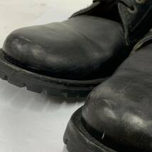 ドルチェアンドガッバーナ DOLCE&GABBANA ブーツ シューズ レザー 黒 メンズ 靴 9529 1243 6 革靴 現状品 カ4_画像4