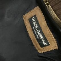 ドルチェアンドガッバーナ DOLCE&GABBANA レザー ジャケット 44サイズ アウター現状品 メンズ 紳士 革ジャン カ4_画像3
