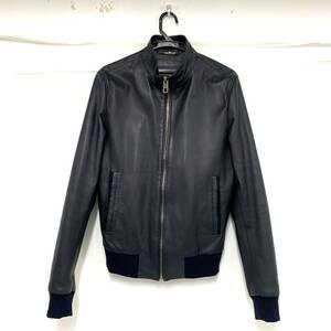 DOLCE&GABBANA ドルチェ＆ガッバーナ ジャケット アウター レザー レザージャケット 46 LS-G9DR6L服 現状品 カ4