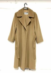 マックスマーラ MAX MARA ロング コート ベージュ系 キャメル系アウター RN 73136 32/52/223 現状品 防寒 冬アウター カ4