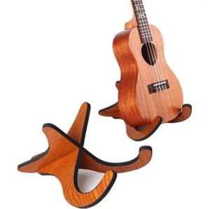 木製 ウクレレ スタンド ミニギター バイオリン 組立 木目調 小型弦楽器　A1