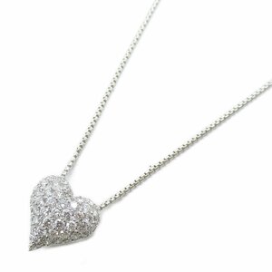 JEWELRY ジュエリー ネックレス ダイヤモンド ネックレス クリア系 K18WG（ホワイトゴールド） ダイヤモンド 中古 レディース