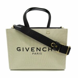 GIVENCHY ジバンシィ トートバッグ Gトートバッグ スモール ベージュ系 キャンバス レザー レディース