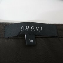 GUCCI グッチ スカート スカート グレー系 ウール 中古 レディース_画像4