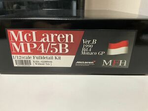 ◎希少 入手困難 MFH モデルファクトリーヒロ 1/12◎マクラーレン MP4/5B 1990 モナコGP◎A・セナ STUDIO27