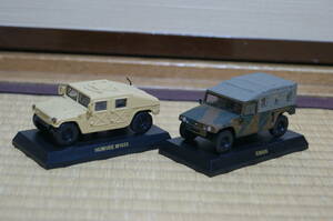 ■≪ジャンク品≫ 京商1/64ミニカーコレクション 『HUMVEE M1025』『高機動車』2台セットで kyosho 自衛隊 当時物 開封品 飾り品