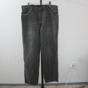 Q42 90sビンテージ Levis リーバイス ブラックデニムパンツ■1990年代製 35インチくらい 黒 古着 アメカジ ストリート 古着卸 激安 希少