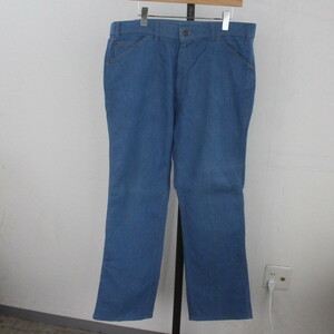 C92 80sビンテージ Levis リーバイス ブーツカットパンツ■1980年代製 38インチくらい ブルー コットン ポリエステル 古着 アメカジ 70s