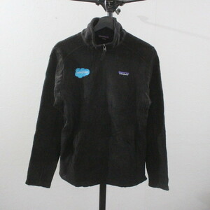 I55 2000年代製 フリースジャケット Patagonia パタゴニア■00s 表記Mサイズ レディース 黒 ブラック ハーフジップ 23005 古着 アメカジ