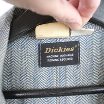 N54 70sビンテージ Dickies つなぎ■1970年代製 表記サイズ42 オールインワン IDEAL ヘリンボーン デニム ワーク ディッキーズ 古着 古着卸_画像4