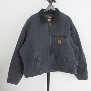 O41 2003年製ビンテージ Carhartt カーハート デトロイトジャケット USA製■00s 表記2XLサイズ PTL 裏地ブランケット ダック ワーク