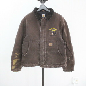 S53 2009年代製 Carhartt カーハート トラディショナルジャケット■00s 表記Lサイズ ダック DKB ブラウン アメカジ ストリート 古着 古着卸