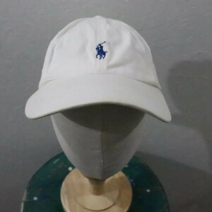 2000年代製 ラルフローレン コットンキャップ■00s 白 ホワイト アメカジ ストリート 帽子 CAP POLO 古着 古着卸 オールド 激安 希少 90s
